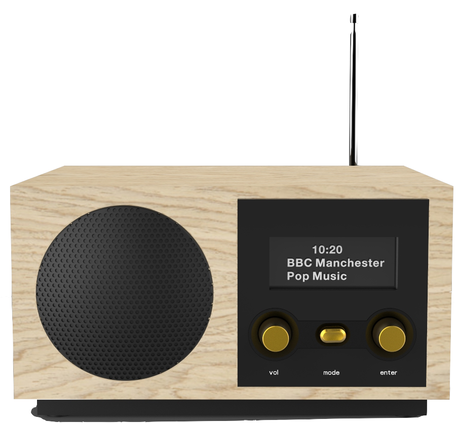 DAB-Radio mit 3 Zoll Lautsprecher mit AAC-Lizenz für DAB+